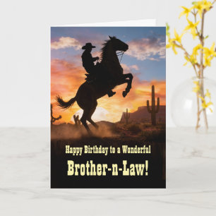 Brother in Law Country Western Cowboy Outdoors Card