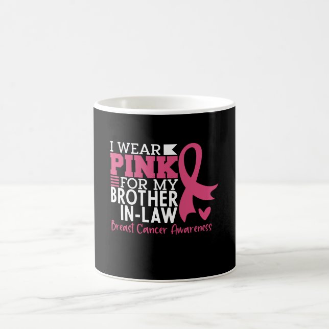 Brother In Law Family Matching Breast Cancer Coffee Mug (Center)
