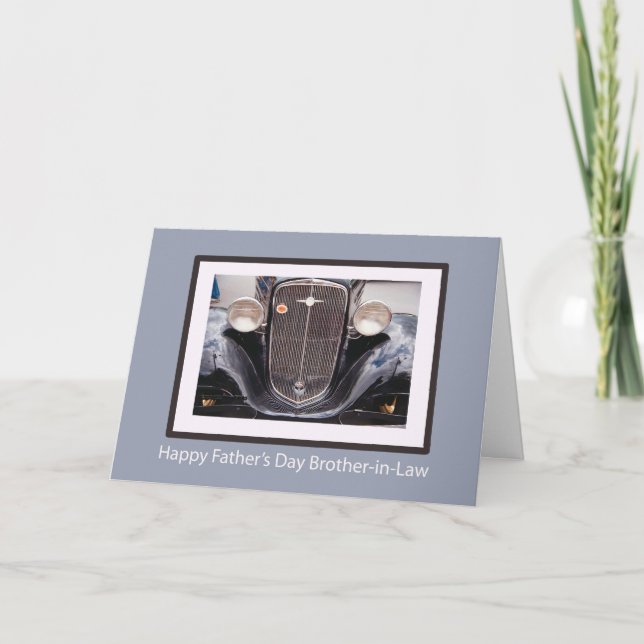 Brother-in-Law Father's Day Classic Car Card (Front)