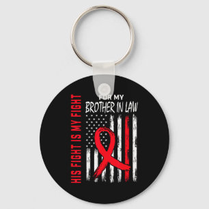 Brother In Law Heart Disease Awareness Month Produ Key Ring