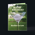 Brother-in-Law Martini Golf Ball Birthday Card<br><div class="desc">"Brother-in-Law Martini Golf Ball Birthday" by Catherine Sherman
Golf is a great excuse to celebrate a birthday on the nineteenth hole!</div>