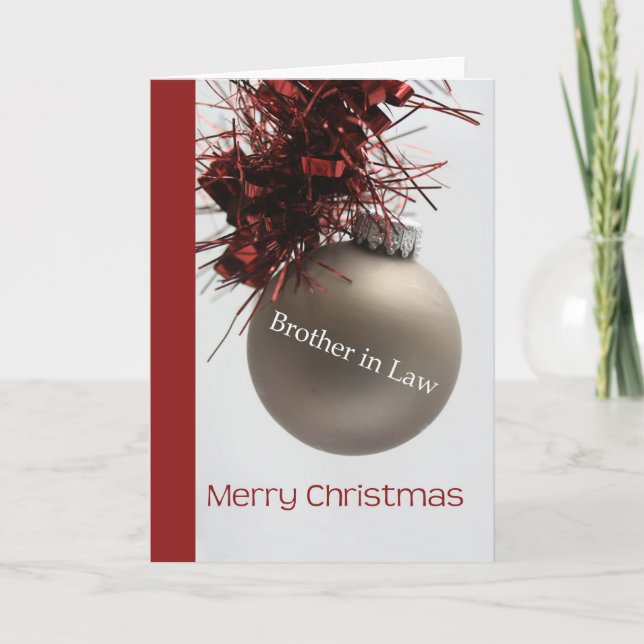 Brother in law Merry Christmas card (Front)