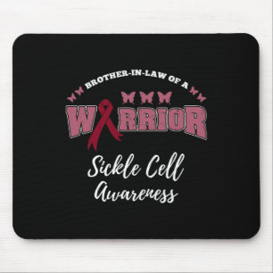 Brother In Law Of A Warrior Sickle Cell Awareness  Mouse Mat