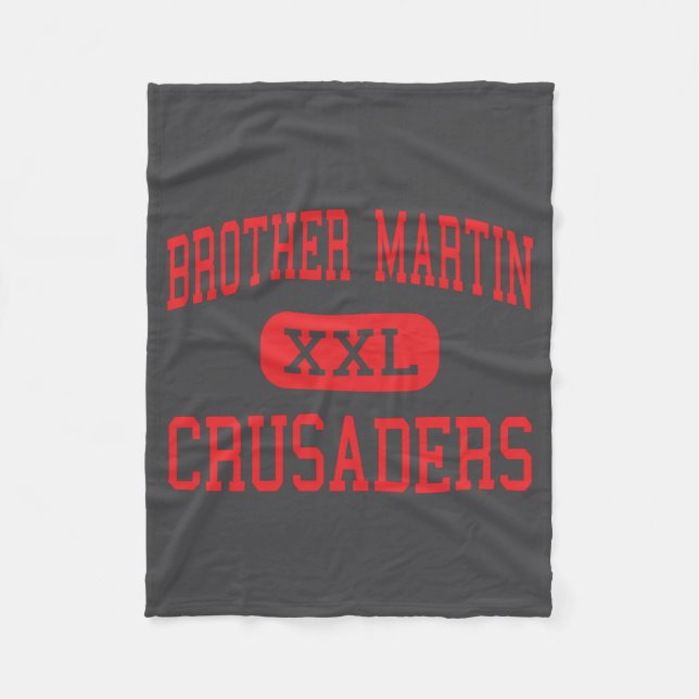 Brother Martin Crusaders High New Orleans _1  Fleece Blanket (Front)