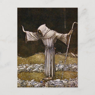 “Brother Martin” Watercolor by John Bauer Postcard