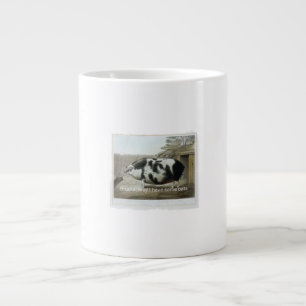 Brother May I Have Some Oats Funny Vintage Pig Mem Large Coffee Mug