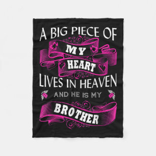 Brother Memorial Day My Guardian Angel A Big Piece Fleece Blanket