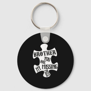 Brother My Guardian Angel You Are My Missing Piece Key Ring