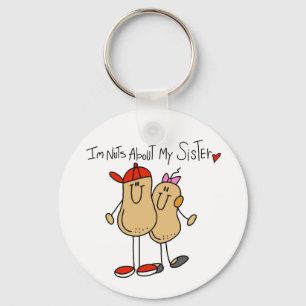 Brother-Nuts About My Sister Key Ring