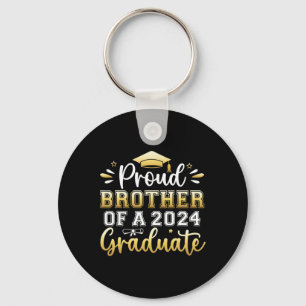 Brother Of A 2024 Graduate Senior Graduation Men B Key Ring