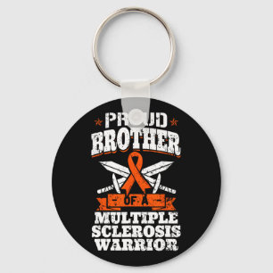 Brother Of A Multiple Sclerosis Warrior Ms Awarene Key Ring