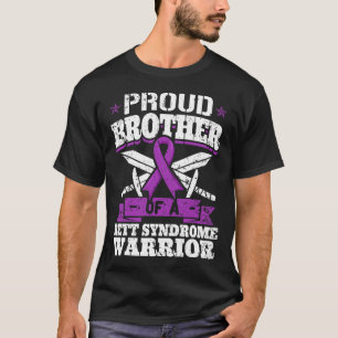 Brother Of A Rett Syndrome Warrior Rtt Awareness B T-Shirt
