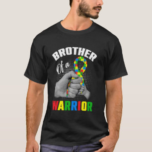 Brother Of A Warrior Autism Awareness Day Puzzle P T-Shirt