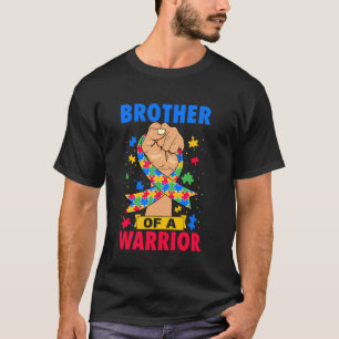 Brother Of A Warrior Autism Awareness Day Ribbon P T-Shirt