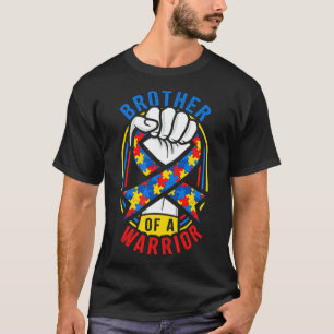 Brother Of A Warrior Autism Awareness Matching T-Shirt