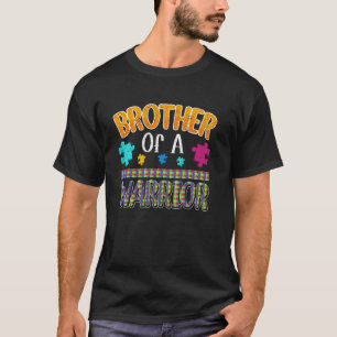 Brother of a Warrior Autism Awareness Support T-Shirt
