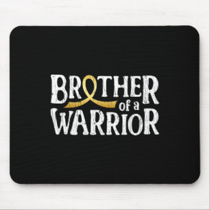 Brother Of A Warrior Childhood Cancer Awareness Bo Mouse Mat