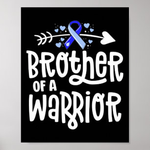 Brother Of A Warrior Hydrocephalus Awareness Famil Poster
