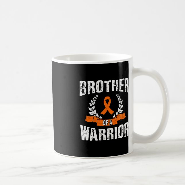 Brother Of A Warrior Leukaemia Awareness  Coffee Mug (Right)