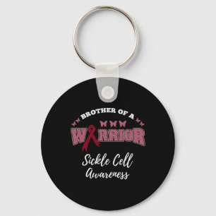Brother Of A Warrior Sickle Cell Awareness Key Ring