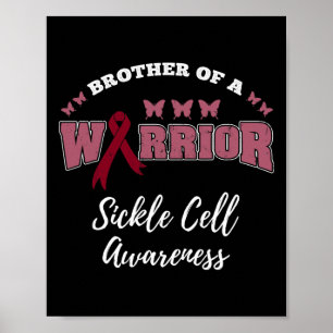 Brother Of A Warrior Sickle Cell Awareness Poster