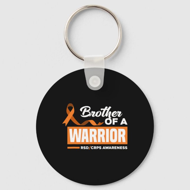 Brother Of A Warrior Support Supporter RSD CRPS Aw Key Ring (Front)