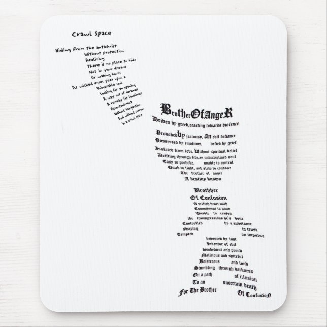 Brother of Anger & Confusion Mouse Mat (Front)