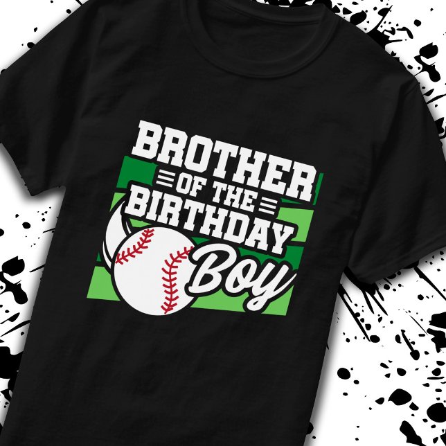 Brother of Birthday Boy Boys Baseball Birthday T-Shirt (Creator Uploaded)