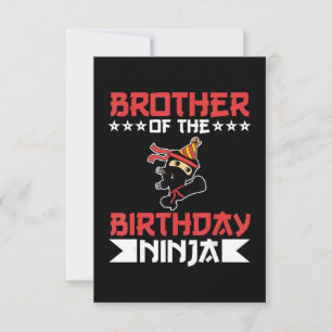 Brother Of Birthday Ninja Fight Taekwondo Gift