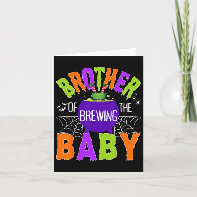 Brother Of Brewing By Halloween Men Women Kids  Card (Front)