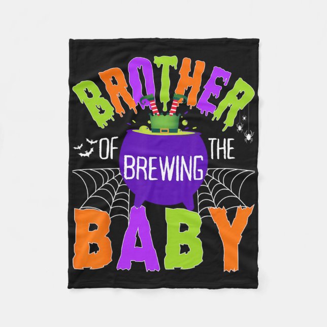 Brother Of Brewing By Halloween Men Women Kids  Fleece Blanket (Front)