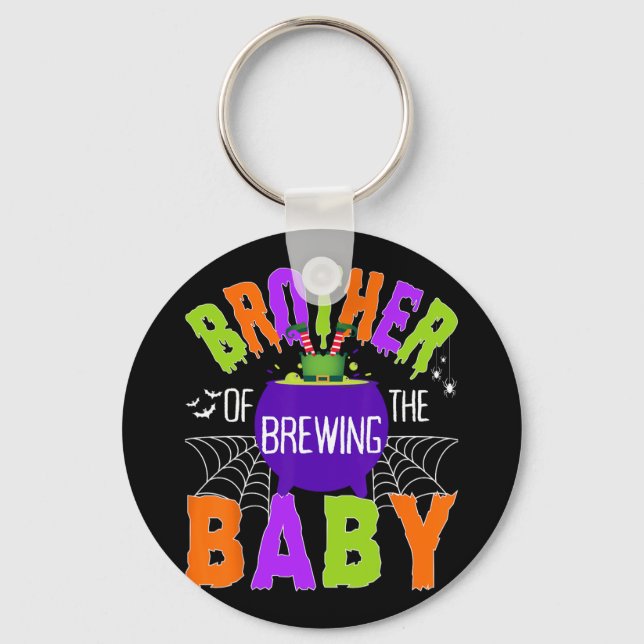 Brother Of Brewing By Halloween Men Women Kids  Key Ring (Front)