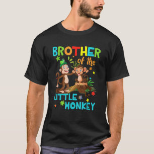 Brother Of Little Monkey Birthday Family Shirts Ma