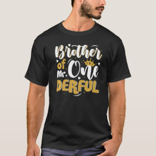 Brother Of Mr One Derful Matching Family 1st Birth T-Shirt