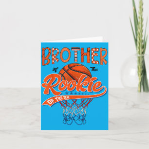 Brother Of Rookie 1st Basball Birthday Boy Party Card