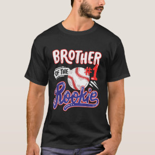 Brother of Rookie 1st Baseball Birthday Party Them T-Shirt