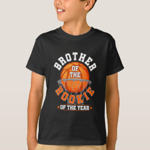 Brother Of Rookie 1st Birthday Sketll Family Party T-Shirt