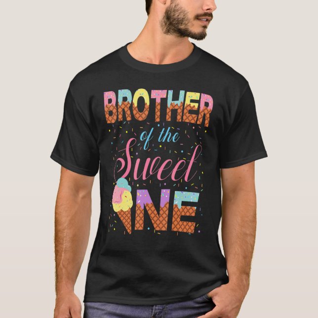 Brother Of Sweet One 1st Birthday Matching Family  T-Shirt (Front)