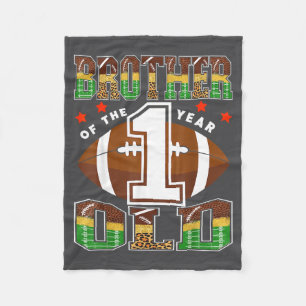 Brother Of The 1 Year Old Football First Birthday  Fleece Blanket