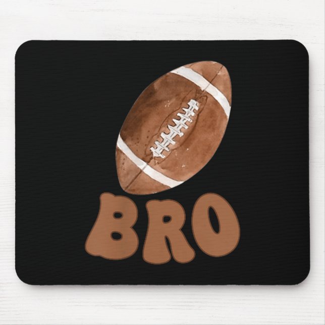 Brother Of The 1 Year Old Football First Birthday  Mouse Mat (Front)