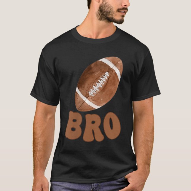 Brother Of The 1 Year Old Football First Birthday  T-Shirt (Front)