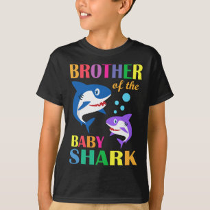 Brother Of The Baby Birthday Shark Brother Shark C T-Shirt