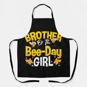 Brother Of The Bee Day Girl Birthday Apron