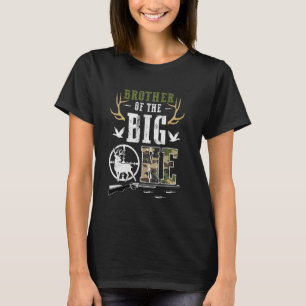 Brother of The Big One 1st Birthday Boy Deer Hunte T-Shirt