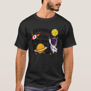 Brother Of The Birthday Astronaut Boy Space Theme  T-Shirt