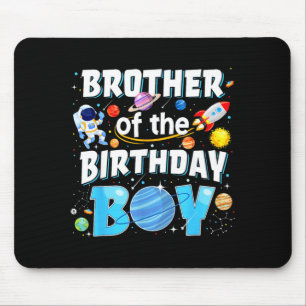 Brother Of The Birthday Boy Astronaut Space Mouse Mat