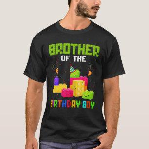 Brother Of The Birthday Boy Building Blocks Family T-Shirt