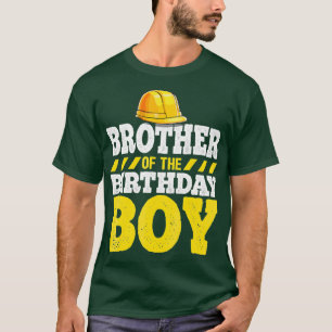 Brother of the Birthday Boy Construction Party T-Shirt