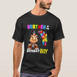 Brother of the Birthday Boy Dinosaur Birthday T Re T-Shirt