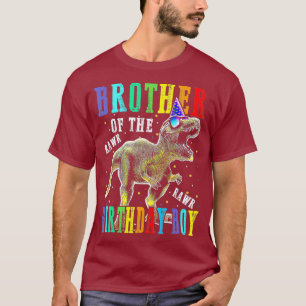 Brother Of The Birthday Boy Dinosaur T-Shirt
